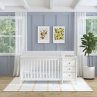 Nursery Furniture Set 4-in-1 Convertible Crib And Changer White M5582w