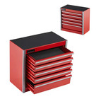 Portable 5 Drawer Metal Tool Chest Red Garage Storage Tool Box Cabinet 8 6 
