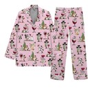 Funny Christmas Pajama Set Women Holiday Sleepwear Loungewear Gift
