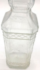 Holiday Glass Decorating Bottle 12    Tall With Clear Design With Cork