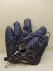 Vintage Leather Baseball Glove Split Finger Buckle Antique Unknown Maker 