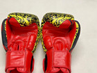 New Custom Hook And Loop Muay Thai Twins Gloves 100  Cowhide Leather