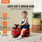 Vevor Kid Ride On Fire Truck Push Along Toy Stroller For Toddler 1-3 Years Red