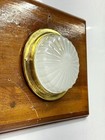 Wall ceiling Mount Brass Original Deck Light   Ship Salvaged Old Marine Fixture