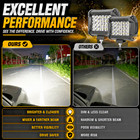 Led Light Bar Spot Flood Combo 12000lm Truck Offroad Atv Suv Pods