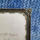 Watch Hill Framers Bronze Toned Swirl Enamel Rhinestone Photo Picture 8x10 Frame