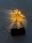 Fontanini Roman 1996 Nativity Gold Metal Lighted Star Ornament