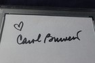 Carol Burnett Autographed 3x5 Card Television Star Comedian Star Psa Slabbed