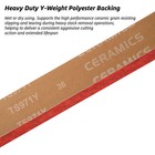 6 Pack 2  X 42  Inch Edge Core Ceramic Grinding Sanding Belts Long Life 80 Grit