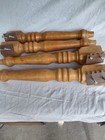 Vtg Wood Furniture End Table Legs Set Of 4 Turned Replacement Parts  20 l