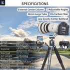 Kt364c Professional Carbon Fiber Tripod Camera Heavy Duty Stand 52mm Ball Head