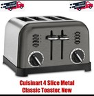 Cuisinart Classic Metal 4-slice Toaster  Brushed Black Stainless  Cpt-180bksp1