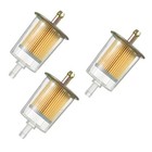 3pcs 3 8  Universal Gas Inline Fuel Filters widely Used Motorcycles  Cars 