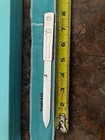 Tiffany   Co  Silverplated Letter Opener-engraved Ostrich Head And Abbott Logo