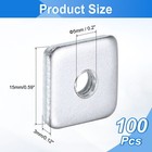 100pcs M5x15mmx3mm Square Nuts  Carbon Steel Zinc Plated Coarse Thread Nuts