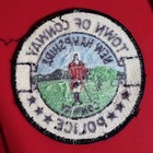 Town Of Conway New Hampshire Police Patch Nh Round Fabric Vintage Military Man 