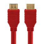 10ft Red Hdmi Cable 28awg High-speed Male Cord 4k Hdtv Ps4 Ps5 Xbox Gold Plugs