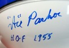 Ace Parker Signed Autographed Mini Helmet Duke Blue Devils Hof 1955 Beckett Bas