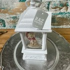 Raz Imports 9 5  Lighted Water Christmas  Lantern With Dog With Santa Hat