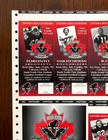 1996 Ottawa Rough Riders Season Tickets Cfl Uncut Sheet Canadian Football League