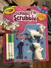 Lot Of 2 -- Scribble Scrubbie Cat   Dog Pets -- Crayola Color   Clean Figures