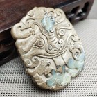Chinese Jade collectibles  Manual Sculpture the Ancient Jade Statue Pendanth612