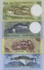 Bhutan Set 4 Au 1 5 10 20 Ngultrum Mixed Year P 27 28 29 30 Aunc Nhb