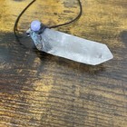 Large Quartz Point Electroplated With Celestite Spiritual Growth Wisdom Love