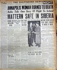1933 Headline Newspaper With 1st Major League Baseball All Star Game Ever Played