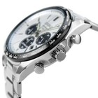 Seiko Selection Sbpy165 Series Silver White Panda Solar Chronograph Men s Watch