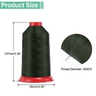 1968 Yards Bonded Nylon Sewing Thread 280d 3 Nylon Upholstery Thread Dark Green
