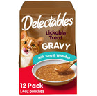 36 Count Hartz Delectables Gravy Lickable Wet Cat Treats  Tuna   Whitefish