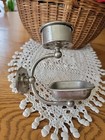 Antique Vintage Chrome Wall-mounted Soap Dish  Cup Holders