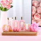 Spa Luxetique 8pc Rose Bath Gift Set - Moisturizing Spa Basket For Women