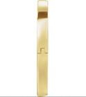 14mm Od 18k Yellow Gold Heart Charm Pearl Bail Enhancer Pendant Clip On Open Usa