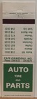 Auto Tires And Parts Cape Girardeau Mo Missouri Vintage Matchbook Cover
