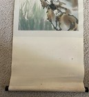 Vintage Vertical Chinese Silk Hand Painted Scroll 12    X 41    Cat Image