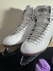 Size 5 Wide Riedell 133 Ice Skates P o 24640 Onyx  Blade With Covers 