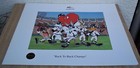 Vintage Nfl Poster Denver Broncos Champions Lithograph Looney Tunes Mckimson Art