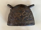 Antique  Burmese Bronze Bell  Buffalo 3 5  X 3 