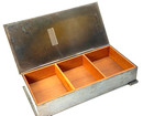 Antique Silver Crest Men s Hinged Humidor Box Bronze