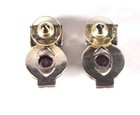 Vintage Mexican Sterling Silver Amethyst Earrings Los Ballesteros