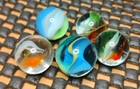 51 - 42  Peewee Cateye Marbles Lot- Htf Sizes -multicolors- Mint  Mint-