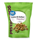  2 Pack   Great Value Roasted   Salted Pistachios  16 Oz Resealable Bag