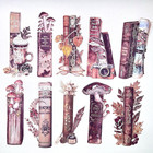 Autumn Vintage Book Spine Stickers Junk Journal Collage Scrapbook