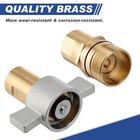 1   Wet Line Wing Nut Hydraulic Quick Disconnect Coupler   Coupling Set - Npt