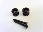 True Custom Shop   Black Schaller Strap Lock Buttons For Fender Strat tele bass