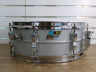 Vintage Ludwig Acrolite 14x5  Aluminum Snare Drum 8 Lug Blue olive Badge W case