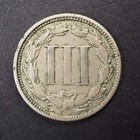1865  3c  Three  Cent Nickel  Civil War Era  Coinage    Free Shipping  C5748