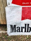 Large Vintage Marlboro Sign 48  X 36  Embossed Huge 